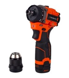 Шурупокрут акумуляторний Tekhmann TCD-12/2 DFR Li BL, 12 В, 2х1,5 А·год, кейс (854938)