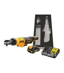 Тріскачковий гайковерт кутовий акумуляторний DeWALT DCF503L1G, 12 В, 81 Нм, 3/8"