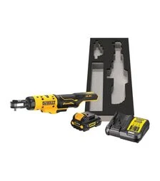Тріскачковий гайковерт кутовий акумуляторний DeWALT DCF504L1G,12 В, 54 Нм, 1/4"