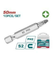Набор бит TOTAL TAC16PH223, PH2, 50 мм, 10 шт. (TAC16PH223)