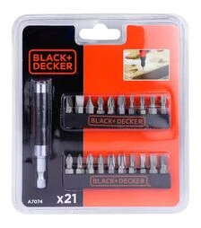 Набір біт BLACK+DECKER A7074, 21 шт. (A7074)