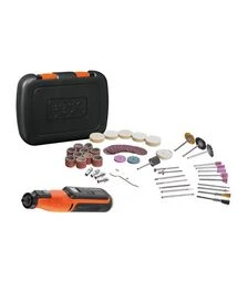 Гравер акумуляторний BLACK+DECKER BCRT8IK, XR Li-lon 7,2 В, 1,5 А*год + комплект аксесуарів, в кейсі