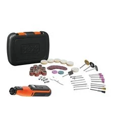 Гравер аккумуляторный BLACK+DECKER BCRT8I-XJ 7,2 В, 1,5 А*ч + комплект аксессуаров, в кейсе