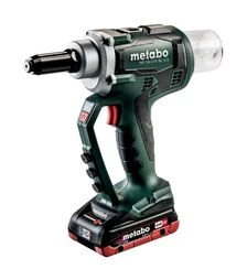 Заклепувальний пістолет акумуляторний Metabo NP 18 LTX BL 5.0, 18 В, 2x4 А*Год, кейс (619002800)