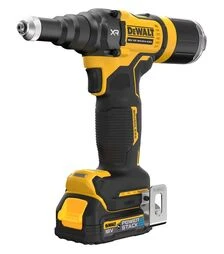 Заклепувальний пістолет акумуляторний DeWALT DCF403E1GT, XR PowerStack GFN 18 В, 1,7 А*год, 10 кН