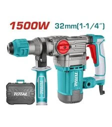 Перфоратор TOTAL TH1153256 SDS-Plus, 1500 Вт, 0–950 об/мин, 5.5 Дж, 0–4500 уд/мин (TH1153256)