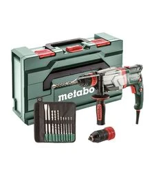 Перфоратор Metabo UHEV 2860-2 Quick Set, SDS-Plus, 1100 Вт, кейс + набор сверл (600713510)