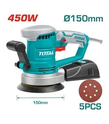 Ексцентрикова шліфмашина TOTAL TF2041506, 450 Вт, 150 мм (TF2041506)