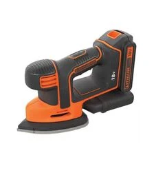 Вібраційна шліфмашина акумуляторна BLACK+DECKER BDCDS18, 18 В, 110 мм