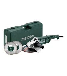 Угловая шлифмашина Metabo WE 2200-230, 2200 Вт + 2 диска, кейс (691081000)