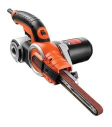 Шліфмашина стрічкова BLACK+DECKER KA902EK, 400 Вт, стрічка 13х451 мм + комплект насадок, в кейсі