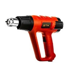 Будівельний фен GTM HG2000EM, 80-600°С, 300/500 л/хв, з LCD-дисплеєм