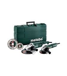 Набір кутових шліфмашин Metabo WE 2200-230 + W 750-125 + 2 алмазні диски, кейс (685172510)