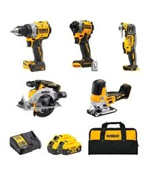 Набір акумуляторного інструменту DeWALT DCK502P3, DCD800 + DCF850 + DCS565 + DCS335 + DCS355, сумка (DCK502P3)