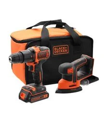 Набір акумуляторного інструменту BLACK+DECKER BCK23S1S, BDCHD18 + BDCDS18, сумка (BCK23S1S)
