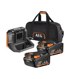Набір акумуляторний AEG SETLL1840SLK1: 2 х акумулятора L1840S, 4 А*год,18 В + зарядний пристрій BL18S + сумка (4935479809)