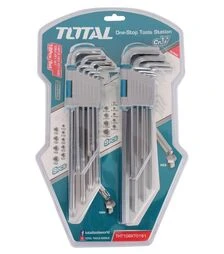 Набір шестигранних ключів TOTAL THT106KT0181 +TORX, 18 шт. (THT106KT0181)