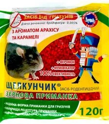 Зерно от крыс и мышей Щелкунчик, 120 г