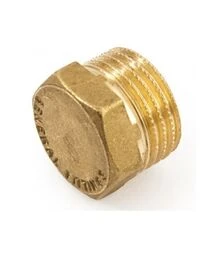 Заглушка латунна з зовнішньою різьбою 1/2''