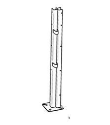 Стійка дверна кутова під шворінь права 750 мм