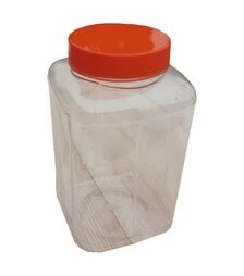 Банка с крышкой, пластиковая, 1 л, 56 шт (TKS0056)