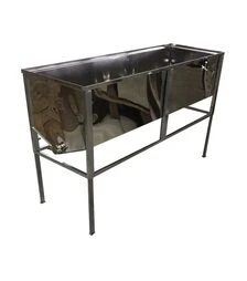 Стол для распечатки сот 1,5 м, плоская корзина, нержавеющий кран (1643N)