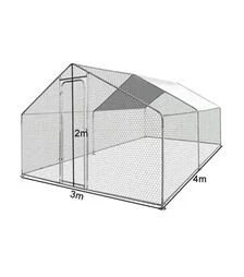 Вольєр для свійських птахів 3×4×2 м
