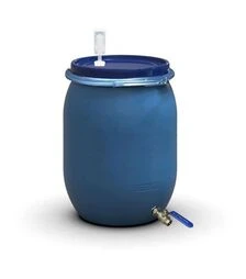 Бочка для бродіння Litolan 130 л, з гідрозатвором та краном 1/2" з нержавіючої сталі (27644М)