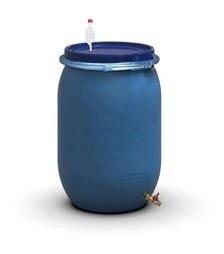 Бочка для бродіння Litolan 150 л, з гідрозатвором та латунним краном 1/2" (276111М)