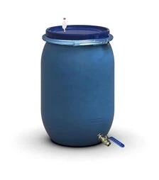 Бочка для бродіння Litolan 150 л, з гідрозатвором та краном 1/2" з нержавіючої сталі (276112М)