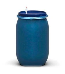 Бочка для бродіння герметична Litolan 210 л, з металевим хомутом та гідрозатвором (276211М)