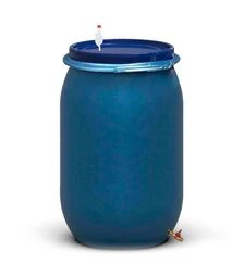 Бочка для бродіння Litolan 210 л, з гідрозатвором та латунним краном 1/2" (2762111М)