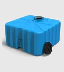 Емкость для воды Litolan 100 л, квадратная, двухслойная, со штуцером (2728)