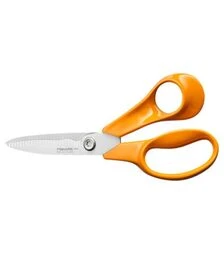 Ножиці універсальні Fiskars, 18 см, з зазубреним лезом (1075052)