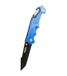 Ніж складаний MASTERTOOL DAMASK 204х33х12 мм, руків'я з карабіном, склобій (79-0123)