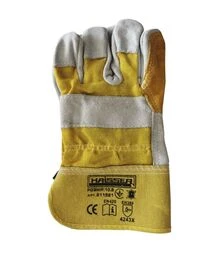Рукавички комбіновані HAISSER 211521 шкіра+тканина, посилена манжета, розмір 10.5 (118885)
