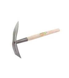 Мотика садова MASTERTOOL 380х180 мм з подовженою дерев'яною ручкою (14-6197)