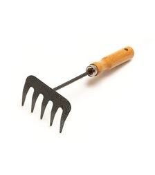 Граблі садові MASTERTOOL 255х95 мм з дерев'яною ручкою (14-6191)