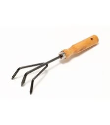 Культиватор садовий MASTERTOOL 250х90 мм з дерев'яною ручкою (14-6190)