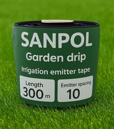 Крапельна стрічка Sanpol 7 mil, 300 м, відступ 10 см (2047719)