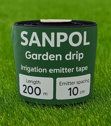 Крапельна стрічка Sanpol 7 mil, 200 м, відступ 10 см (2047715)