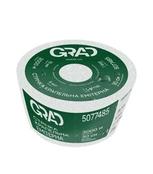 Cтрічка крапельна Grad з плоским емітером Ø16мм, 30см, 6міл, 1,1л, 3000м (5077485)