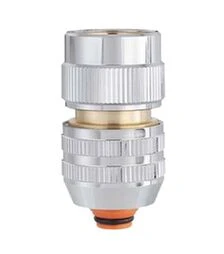 Конектор Claber 1/2"-5/8" для поливального шлангу з системою аквастоп, метал (96110000)