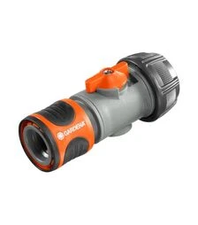 Конектор GARDENA для шланга 3/4" з регулятором (02943-20.000.00)