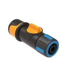 Соединитель для шланга Fiskars 1/2-5/8", с клапаном (1027086)