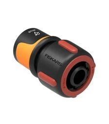 Соединитель для шланга Fiskars 3/4", с аквастопом (1027081)