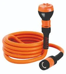 Шланг поливальний Claber Twiddy пружинний з конекторами і розпилювачем, 1/2" 15 м (93360000)