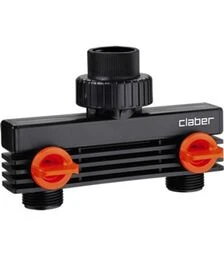 Распределитель Claber 3/4"В, выход двухканальный 3/4"Н (915890000)