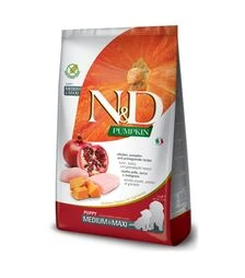 Беззерновой сухой корм для щенков средних и крупных пород Farmina N&D с курицей, тыквой и гранатом, 2,5 кг