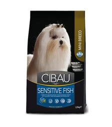 Сухой корм для собак мелких пород Farmina Cibau Sensitive Adult для чувствительного пищеварения, с рыбой, 2,5 кг